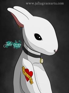 Punk Version of Alice's White Rabbit