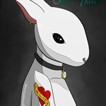 Digital Painting of The White Rabbit
