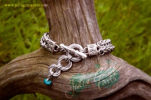 Custom Woven Ring Chainmaille Watch Band Toggle