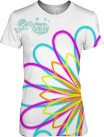 Neon Daisy T-shirt Design