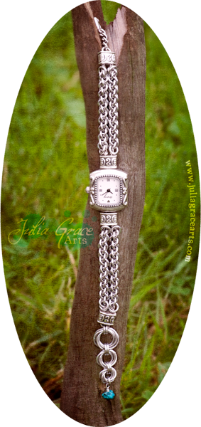 Custom Woven Ring Chainmaille Watch Band